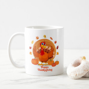 Glad tacksägelsedags kaffemugg