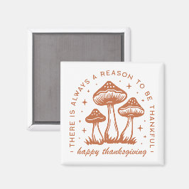 Glad tacksägelsedags svamp whimsisk terrakotta magnet