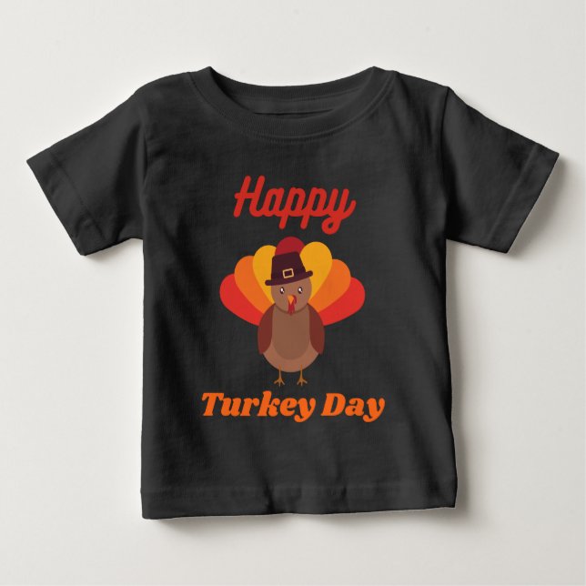 Glad tacksägelsedags T-shirt (Framsida)