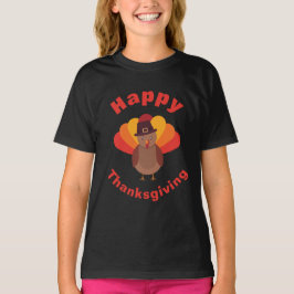 Glad tacksägelsedags T-shirt för kalkon