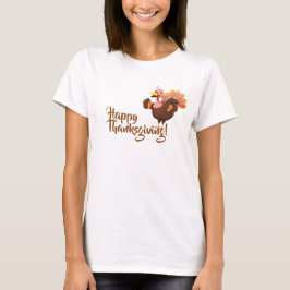 Glad tacksägelsedags-t-shirt t shirt