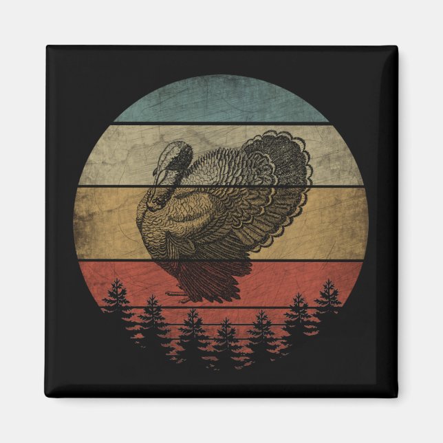 GLAD TACKSÄGELSEKALAS TURKEY MAGNET (Framsidan)
