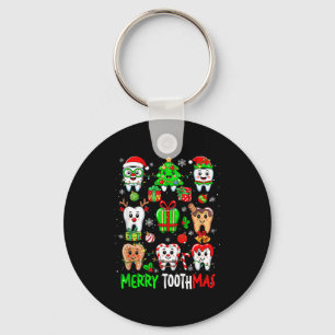 Glad Tandmas Tänder Kollektion Santa Ren Xma Nyckelring