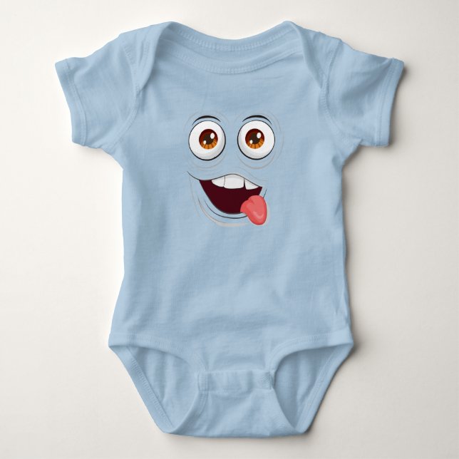 Glad Tecknad Babyserie Långärmad Bodysuit T Shirt (Framsida)