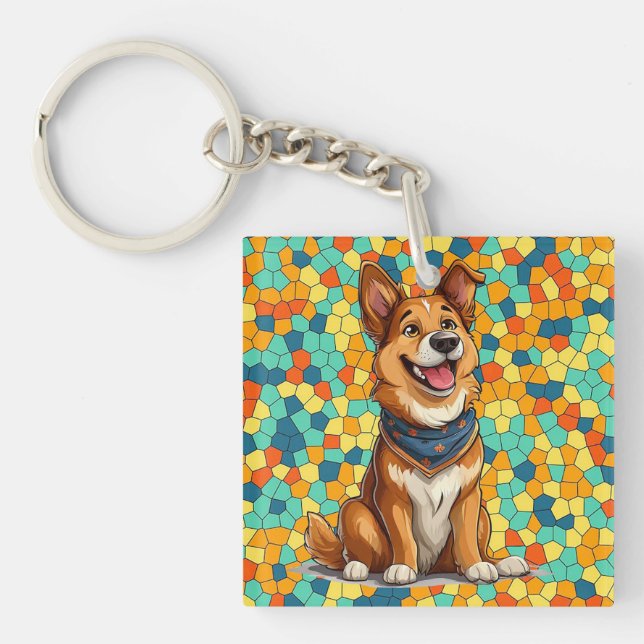 Glad tecknad hund (Framsidan)