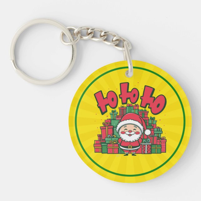 Glad tecknad tomte jul (Framsidan)