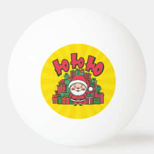 Glad tecknad tomte jul pingisboll