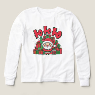Glad tecknad tomte jul t shirt