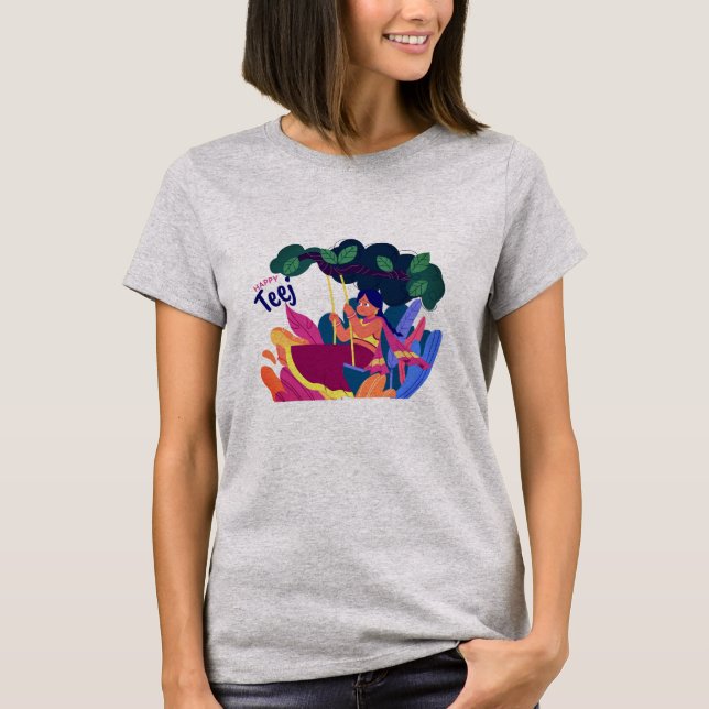 Glad Tee Kvinnors T-Shirt (Framsida)