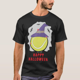 Glad Tennis Halloween - Rolig T Shirt