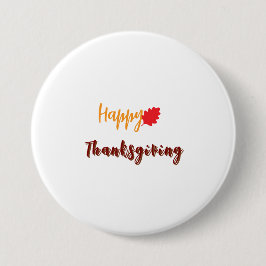 Glad text om tacksgiving knapp