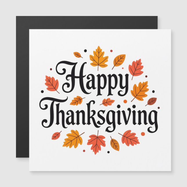 Glad Thanksgiving (Fram/baksida)