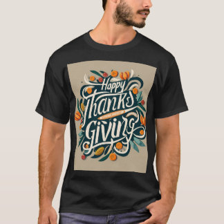 Glad Thanksgiving Dag för Tacksägelse T Shirt