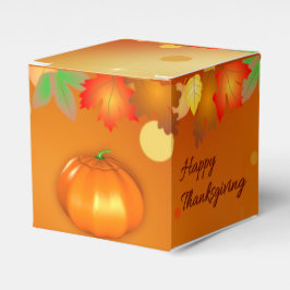 Glad Thanksgiving Färgglada höstlöv Presentaskar