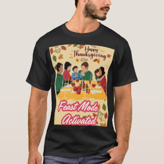 Glad Thanksgiving Festläge Aktiverat tee