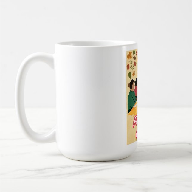 Glad Thanksgiving Festläge Aktiverat tee Kaffemugg (Vänster)