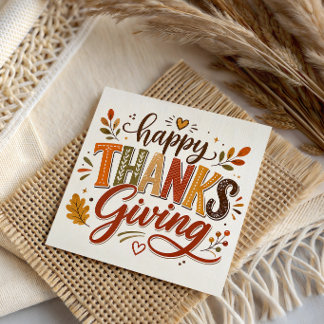 Glad Thanksgiving Grattis Tacksam Hälsning