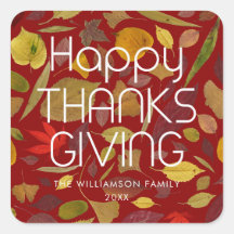 Glad Thanksgiving Höst Löv Rost Röd Burgunder