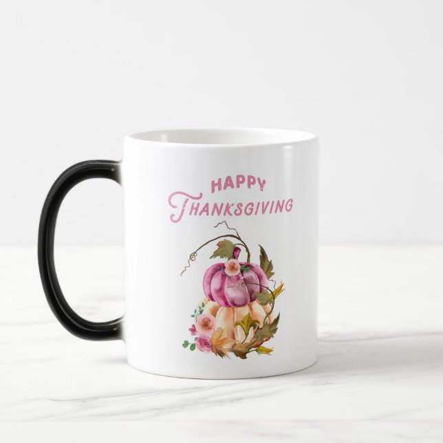 glad thanksgiving  höst magisk mugg (Vänster)