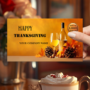 Glad Thanksgiving Höst Visitkort