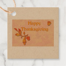 Glad Thanksgiving Jordton Favors Märken Gåvor Etiketter