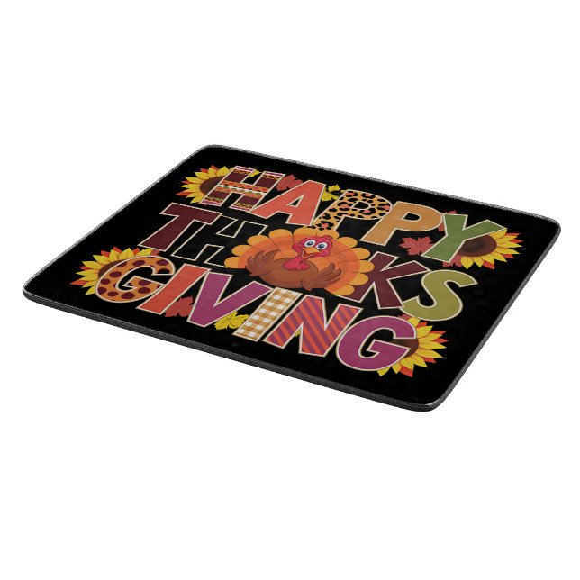 Glad Thanksgiving Kalkon Rolig Pumpa Säsong (Hörn)