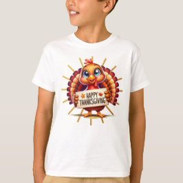 Glad Thanksgiving kalkon rolig T Shirt