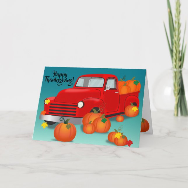 Glad Thanksgiving Kort (Framsida)