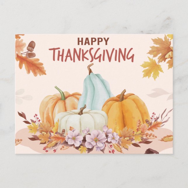 Glad Thanksgiving Kort (Framsida)