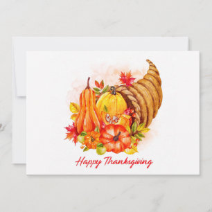 Glad Thanksgiving-kort Julkort