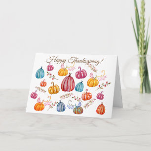 Glad Thanksgiving-kort Kort