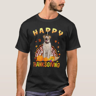Glad Thanksgiving Labrador Retriever Kalkon Pilgr T Shirt