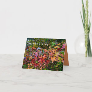 Glad Thanksgiving - Levande höstfärg Kort