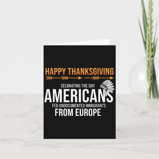 Glad Thanksgiving, Native American Truth_ Amerika Kort (Framsida)