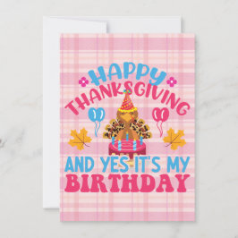 Glad Thanksgiving Och Ja Det Är Min Födelsedagskor