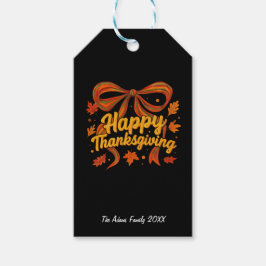 Glad Thanksgiving-present Presentetikett