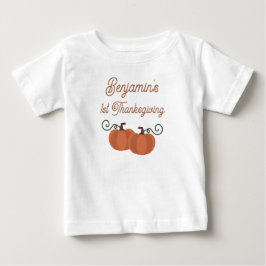 Glad Thanksgiving Pumpa Höst Första thanksgivingda T Shirt