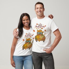 Glad Thanksgiving Pumpa Lastbil | Mysig Höst T Shirt