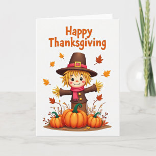 Glad Thanksgiving Pumpafält Kort