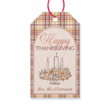 Glad Thanksgiving-rutig presenttagg