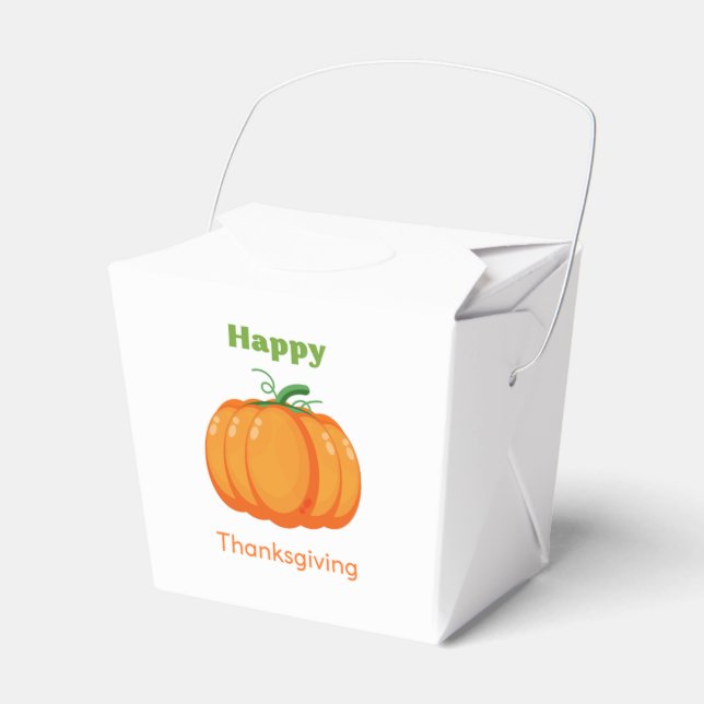 Glad Thanksgiving stor pumpa Presentaskar (Framsidan Sidan)