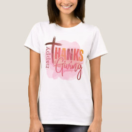 Glad Thanksgiving-sweatshirt | Mysig höstkläder T Shirt