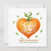 Glad Thanksgiving Tacksam Hjärtpumpa 