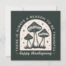 Glad Thanksgiving tacksamma citat grön svamp Julkort