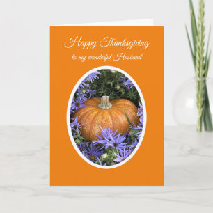 Glad Thanksgiving till min make Pumpa Kort