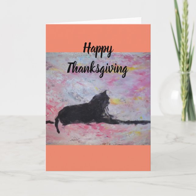 Glad Thanksgiving tom gratulationskort Kort (Framsida)