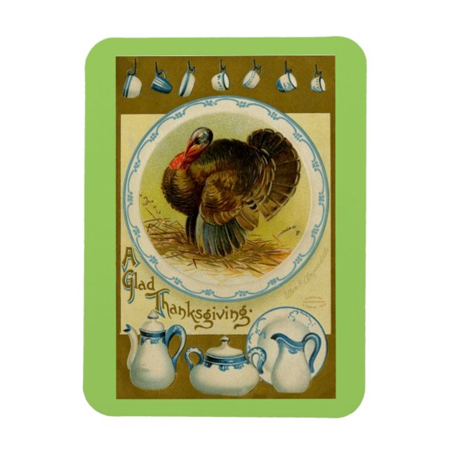 Glad Thanksgiving Turkiet Magnet (Vertikal)