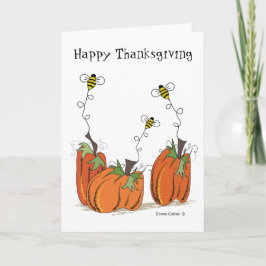 Glad Thanksgiving Underbara Minneskort Kort