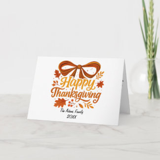 Glad Thanksgiving Vikbar Julkort , Tack Kort