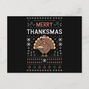 Glad Thanksmas jul tackgivelse Turkiet Vykort